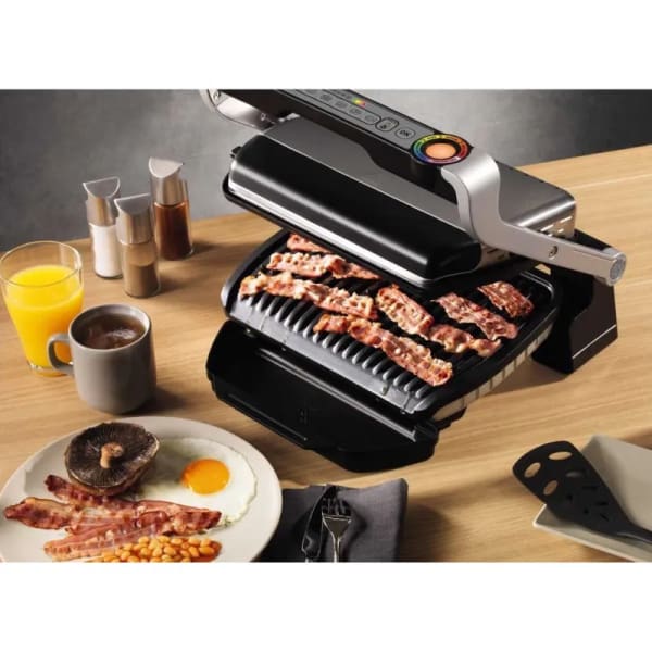 Grille Viande Tefal 2000W OptiGrill Gris (GC712D12) Grille Viande Tefal 2000W OptiGrill Gris (GC712D12)